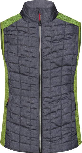 Daiber Damen Hybrid Strickfleece Gilet JN739